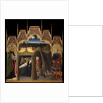 The Adoration of the Shepherds between Saints Augustine and Galgano, 1440-1449 by Pietro di Giovanni d'Ambrogio