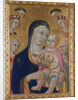 Madonna with Child, Saints Apollonia and Bernardino and four angels, ca 1460 by Sano di Pietro
