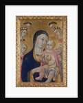 Madonna with Child, Saints Apollonia and Bernardino and four angels, ca 1460 by Sano di Pietro