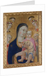 Madonna with Child, Saints Apollonia and Bernardino and four angels, ca 1460 by Sano di Pietro