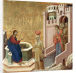 Christ and the Samaritan Woman, ca 1310 by Duccio di Buoninsegna