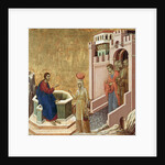 Christ and the Samaritan Woman, ca 1310 by Duccio di Buoninsegna