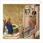 Christ and the Samaritan Woman, ca 1310 by Duccio di Buoninsegna
