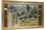 Saint John the Baptist retiring to the Desert (Predella Panel), 1454 by Giovanni di Paolo