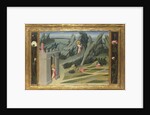 Saint John the Baptist retiring to the Desert (Predella Panel), 1454 by Giovanni di Paolo