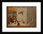 The blessed Ranieri frees the poors from a Florentine jail (From Borgo del Santo Sepolcro Altarpiece), 1437-1444 by Sassetta