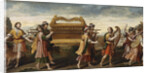 King David bearing the Ark of the Covenant into Jerusalem, Early16th cen by Italian master