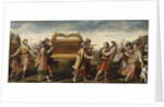 King David bearing the Ark of the Covenant into Jerusalem, Early16th cen by Italian master