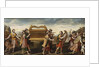 King David bearing the Ark of the Covenant into Jerusalem, Early16th cen by Italian master