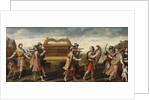 King David bearing the Ark of the Covenant into Jerusalem, Early16th cen by Italian master