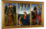 Three Panels from an Altarpiece, Certosa, c. 1500 by Perugino