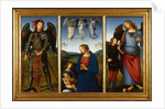 Three Panels from an Altarpiece, Certosa, c. 1500 by Perugino