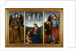 Three Panels from an Altarpiece, Certosa, c. 1500 by Perugino
