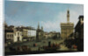 The Piazza della Signoria in Florence, 1742 by Bernardo Bellotto