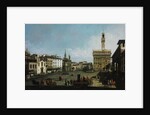 The Piazza della Signoria in Florence, 1742 by Bernardo Bellotto