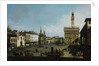 The Piazza della Signoria in Florence, 1742 by Bernardo Bellotto