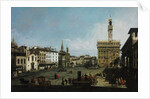 The Piazza della Signoria in Florence, 1742 by Bernardo Bellotto