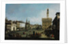 The Piazza della Signoria in Florence, 1742 by Bernardo Bellotto