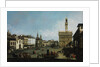 The Piazza della Signoria in Florence, 1742 by Bernardo Bellotto