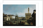 The Piazza della Signoria in Florence, 1742 by Bernardo Bellotto