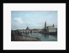 Dresden seen from the Right Bank of the Elbe, beneath the Augusts Bridge, 1748 by Bernardo Bellotto