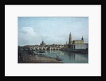 Dresden seen from the Right Bank of the Elbe, beneath the Augusts Bridge, 1748 by Bernardo Bellotto