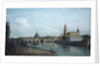 Dresden seen from the Right Bank of the Elbe, beneath the Augusts Bridge, 1748 by Bernardo Bellotto