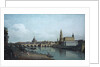 Dresden seen from the Right Bank of the Elbe, beneath the Augusts Bridge, 1748 by Bernardo Bellotto