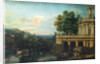 Architectural Capriccio with a Palace, c. 1766 by Bernardo Bellotto