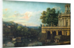 Architectural Capriccio with a Palace, c. 1766 by Bernardo Bellotto