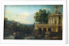 Architectural Capriccio with a Palace, c. 1766 by Bernardo Bellotto