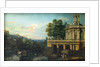 Architectural Capriccio with a Palace, c. 1766 by Bernardo Bellotto
