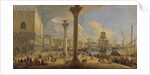 The Molo with the Ducal Palace, c. 1710 by Luca Carlevaris