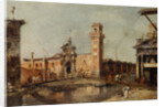 The Entrance to the Arsenal in Venice, after 1776 by Francesco Guardi