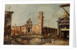 The Entrance to the Arsenal in Venice, after 1776 by Francesco Guardi