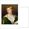 Young woman in a green dress, a box in her hand, ca 1514 by Jacopo Palma il Vecchio the Elder