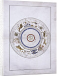 Zodiac as spheres with the earth in the center by Battista Agnese