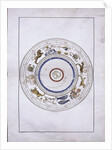 Zodiac as spheres with the earth in the center by Battista Agnese