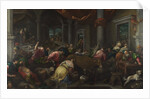 The Purification of the Temple, c. 1580 by Jacopo il vecchio Bassano