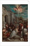 Saint Valentine baptizing Saint Lucilla, 1575 by Jacopo il vecchio Bassano