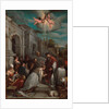 Saint Valentine baptizing Saint Lucilla, 1575 by Jacopo il vecchio Bassano