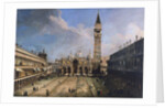 The Piazza San Marco in Venice by Giovanni Antonio Canaletto