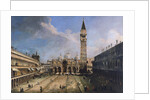 The Piazza San Marco in Venice by Giovanni Antonio Canaletto