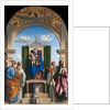 Enthroned Madonna with Child and Saints Peter, Romuald, Benedict and Paul, ca 1595 by Giovanni Battista Cima da Conegliano