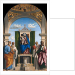 Enthroned Madonna with Child and Saints Peter, Romuald, Benedict and Paul, ca 1595 by Giovanni Battista Cima da Conegliano
