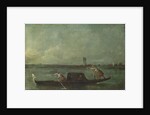 A Gondola on the Lagoon near Mestre, after 1780 by Francesco Guardi