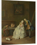 A Lady receiving a Cavalier, 1747-1755 by Pietro Longhi