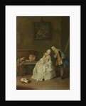 A Lady receiving a Cavalier, 1747-1755 by Pietro Longhi