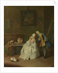 A Lady receiving a Cavalier, 1747-1755 by Pietro Longhi
