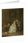 A Lady receiving a Cavalier, 1747-1755 by Pietro Longhi